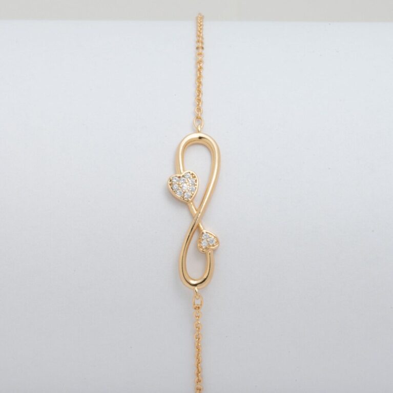 Pırlantalı yumuşak 18k altın kaplama bileklik-CM606